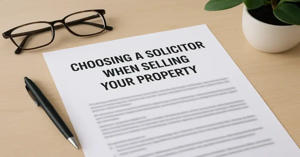 choosing a solicitor for property sale